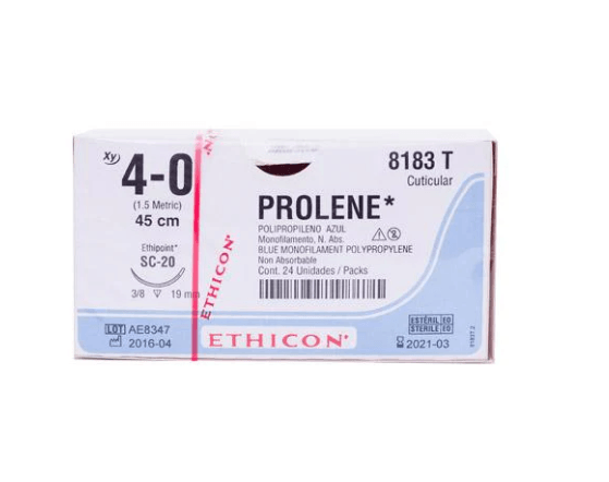 Prolene 8183 4-0 Sc-20 45Cm 3/8 19Mm Con 1 Pieza Ethicon - WeCare Pharma