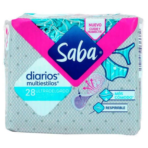 Protectores Saba Diarios Multiestilos Ultradelgados C28 7501019036682
