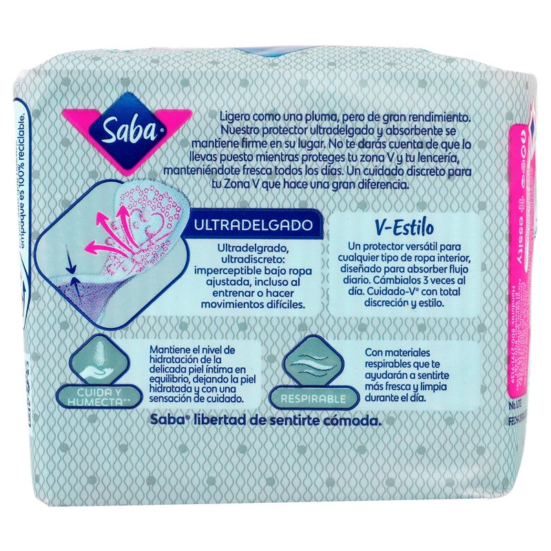 Protectores Saba Diarios Multiestilos Ultradelgados C28 7501019036682 7