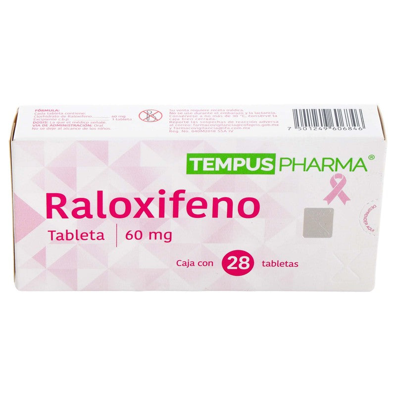Raloxifeno Tableta 60 Miligramos Con 28 Tempus Pharma 7501249606846 3