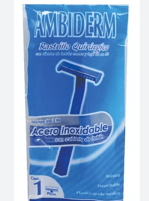 Rastrillo Quirurgico Ambiderm No Esteril Un Filo Con 1 - WeCare Pharma