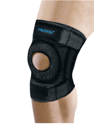 Rodillera Abierta Con Estabilizador De Rótula Y Soportes Flexibles Corta Universal - WeCare Pharma