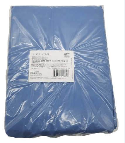 Sabana Desechable 1.20X1.80M Steritam Con 10 - WeCare Pharma