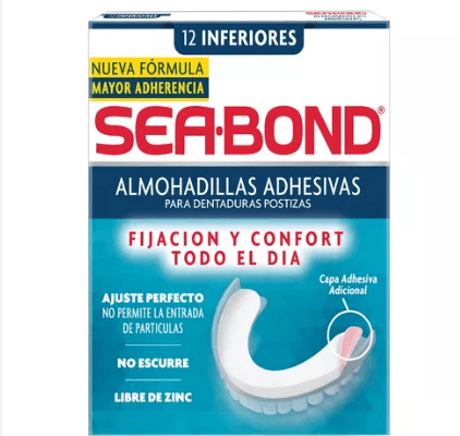 Sea Bond Almohadillas Adhesivas Inferior Con 12 - WeCare Pharma