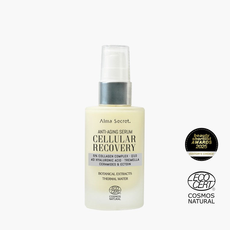 Alma Secret Cellular Recovery Sérum Antiedad Con Colágeno 5%, Q10 Y Ácido Hialurónico 4D 50 Ml