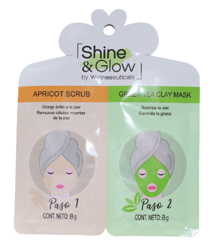 Shine&Glow Mascarilla Exfoliante Con 2 - WeCare Pharma