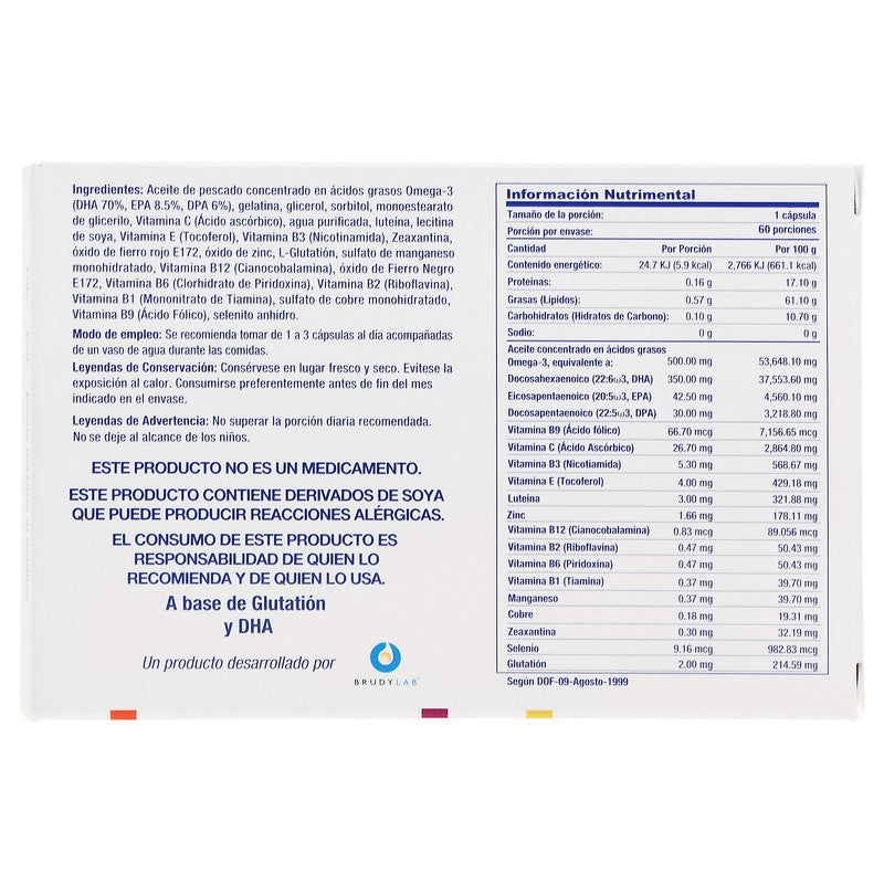 Snelvit Reti GlutationDha Capsulas 0.932G Con 60 008400009340 7