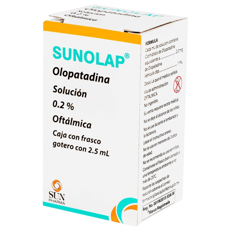 Sunolap Olopatadina Sol Oft 0.2 2.5Ml 7506384300208 3