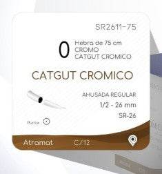 Sutura Catgut American Cromico 75Cm Atramat - WeCare Pharma