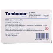 Tambocor Flecainida Tab 100Mg Con 50 7502246641700 7