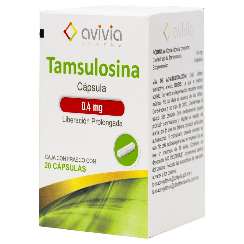 Tamsulosina Cap Lp 0.4Mg C20 Avivia 7503049078458 3