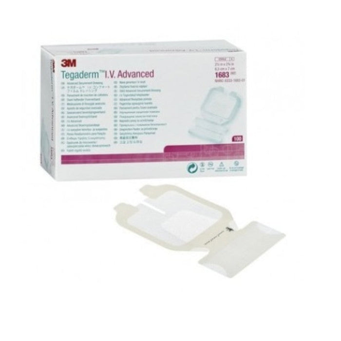 Tegaderm I.V Advanced 3M 6.5X7Cm Con 100