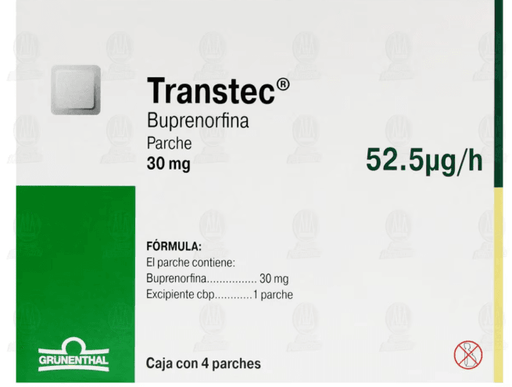 Transtec (Buprenorfina) Parche 30Mg Con 4 - WeCare Pharma