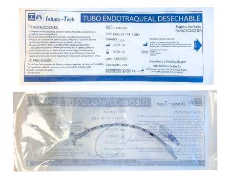 Tubo Endotraqueal Con Globo Std 5.5 22Fr Intecg55 Inhalo Tech - WeCare Pharma