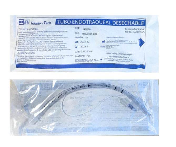 Tubo Endotraqueal Con Globo Std 8.0 32Fr Inhtecg80 Inhalo Tech - WeCare Pharma