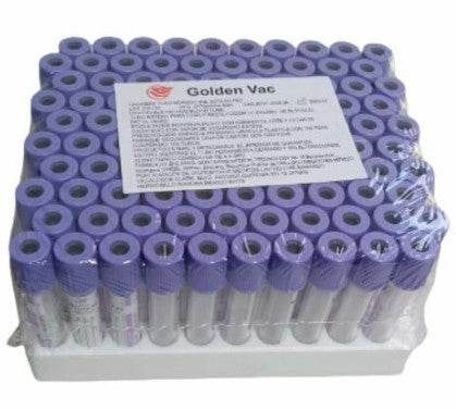 Tubo Lila 4Ml Golden Vac Con 100 - WeCare Pharma