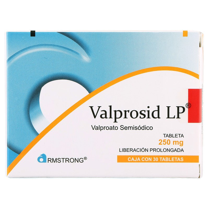 Valprosid Liberacion Prolongada  Valproato Semisodico Tableta 250 Miligramos Con 30 7501089801456