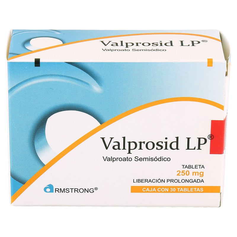 Valprosid Liberacion Prolongada  Valproato Semisodico Tableta 250 Miligramos Con 30 7501089801456 3