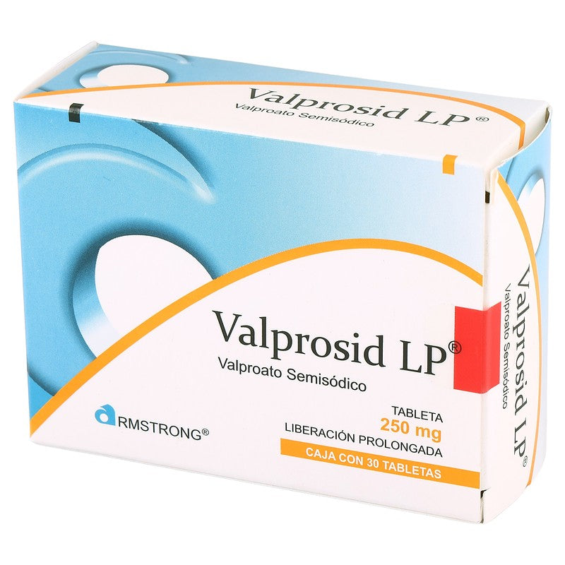 Valprosid Liberacion Prolongada  Valproato Semisodico Tableta 250 Miligramos Con 30 7501089801456 4