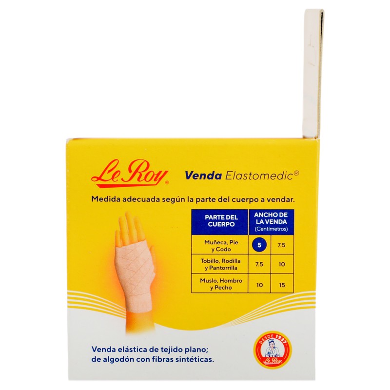 Venda Elastomedic Leroy 5Cmx5M Con 1 729513133011 5