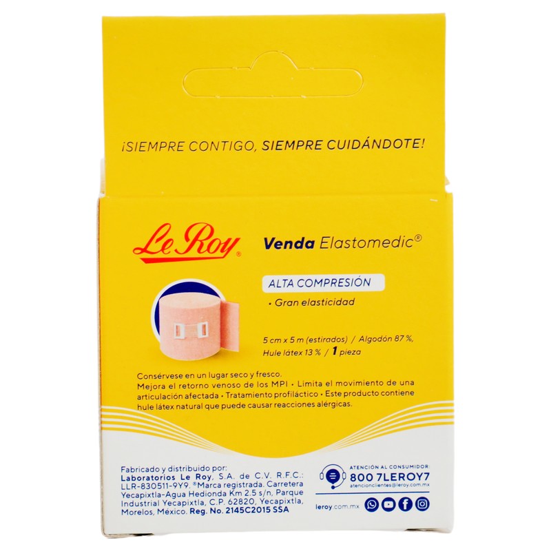 Venda Elastomedic Leroy 5Cmx5M Con 1 729513133011 7