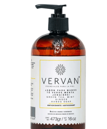 Vervan Jabon Liquido Te Verde Menta Jengibre 16 Oz.Jl-Tvmj-16Oz - WeCare Pharma